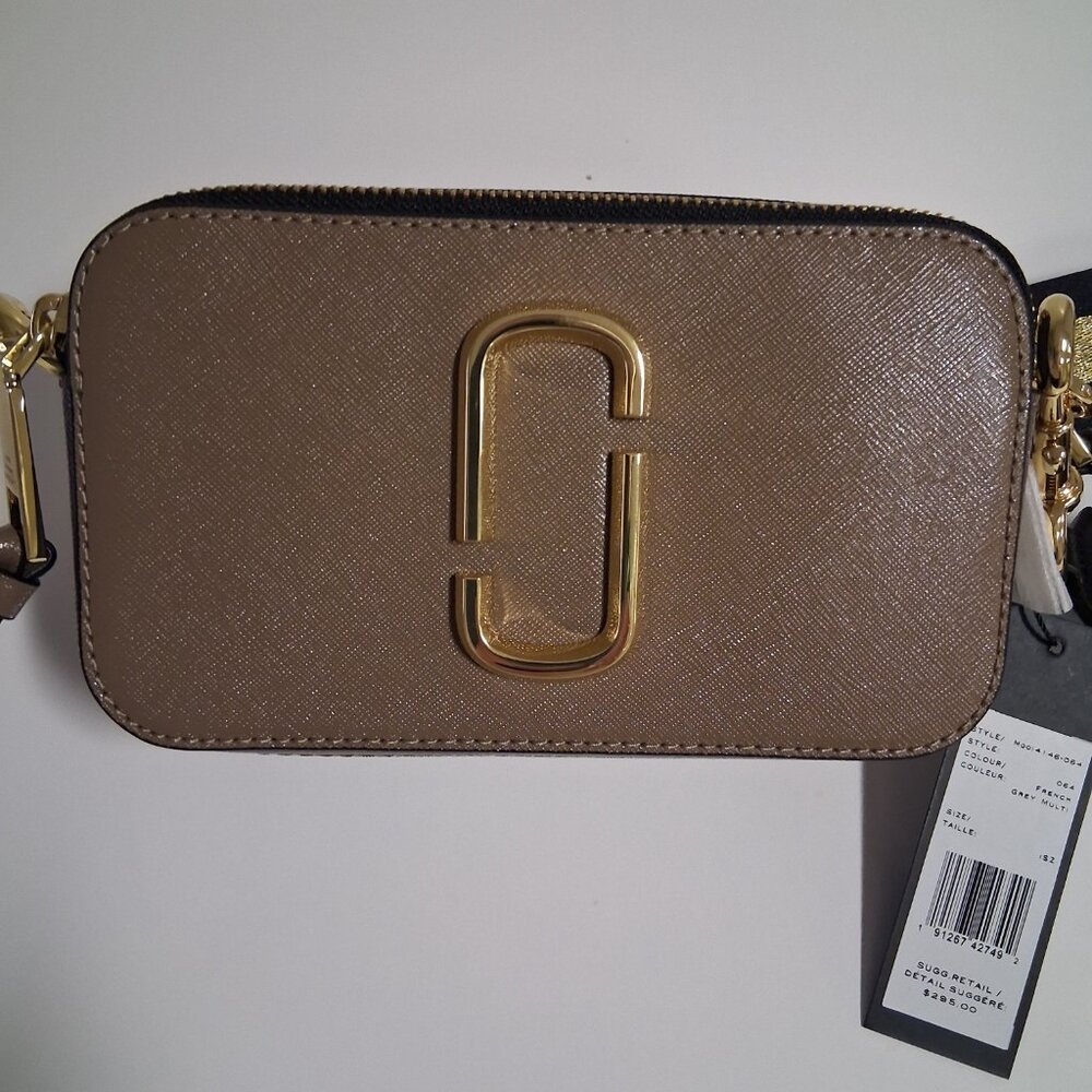 Marc Jacobs Bag, Cb Snapshot, The Snapshot, French Grey Multi Color New